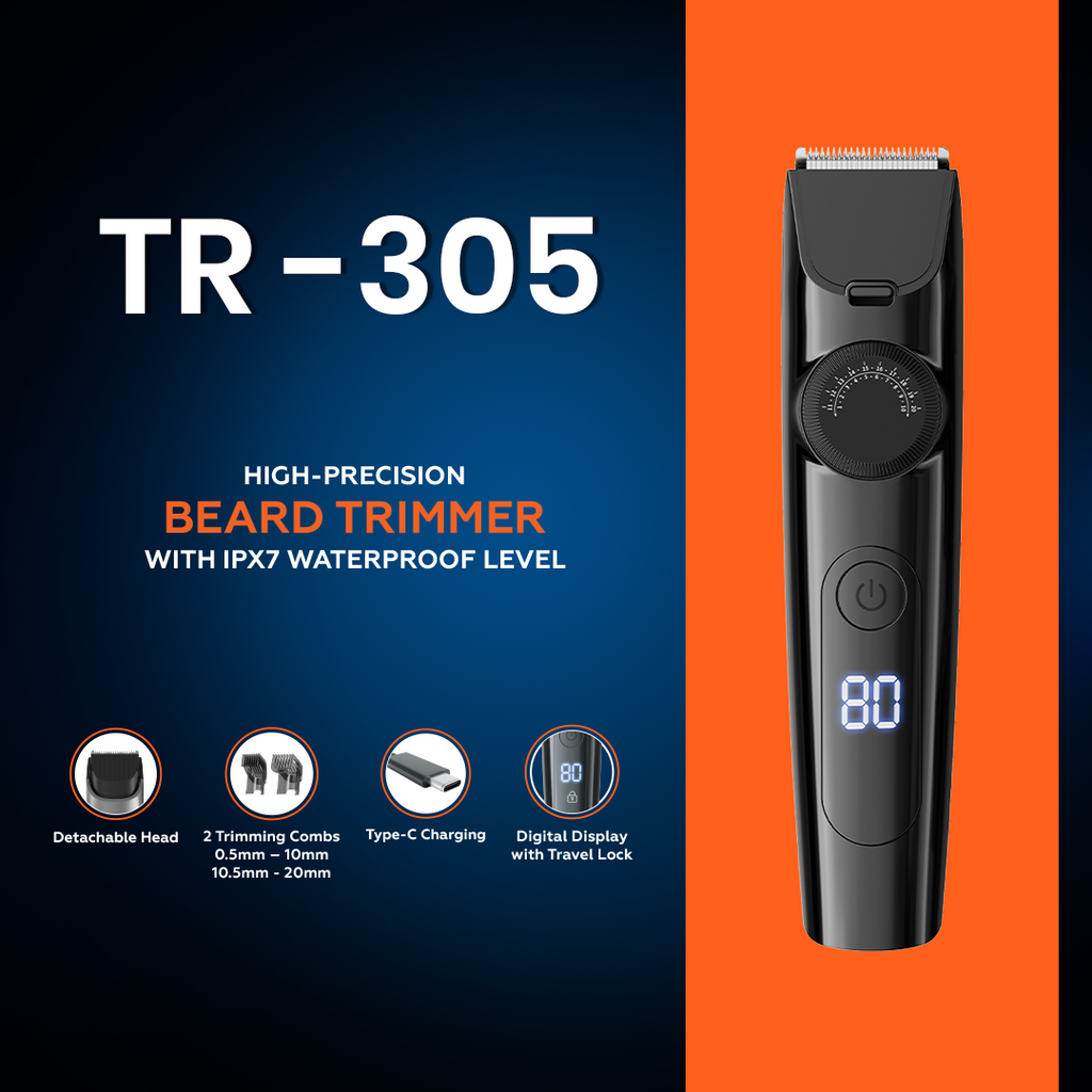 Tune Classic Waterproof Level Hair IPX7  Trimmer - TR305