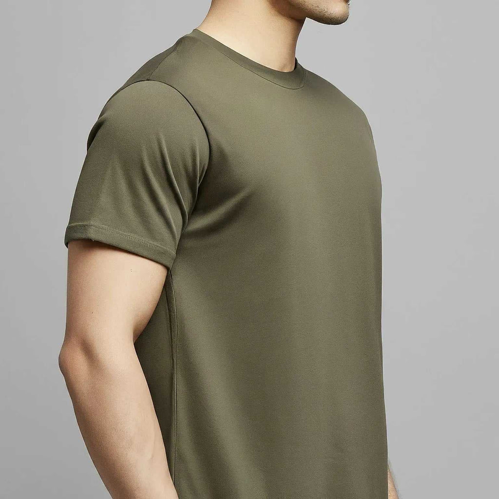 Military green crew neck T-Shirt